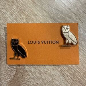 OVO gold & black enamel pins